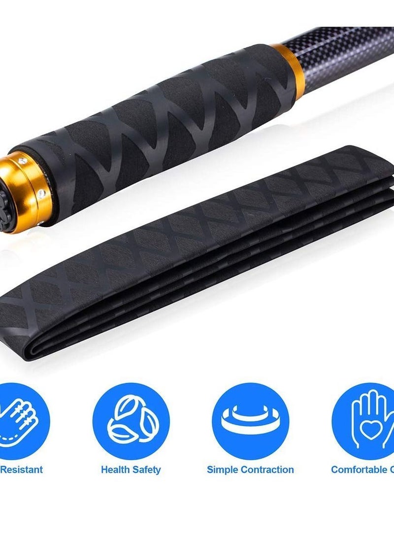 Y&D Heat Shrink Sleeve Wrap Tube for Fishing Rod Handle Cork, Grip Cover Industrial Tubing Fly Accessories, Non-Slip Waterproof and Insulated, 40" Long, 1.2" Diameter  - Image 3