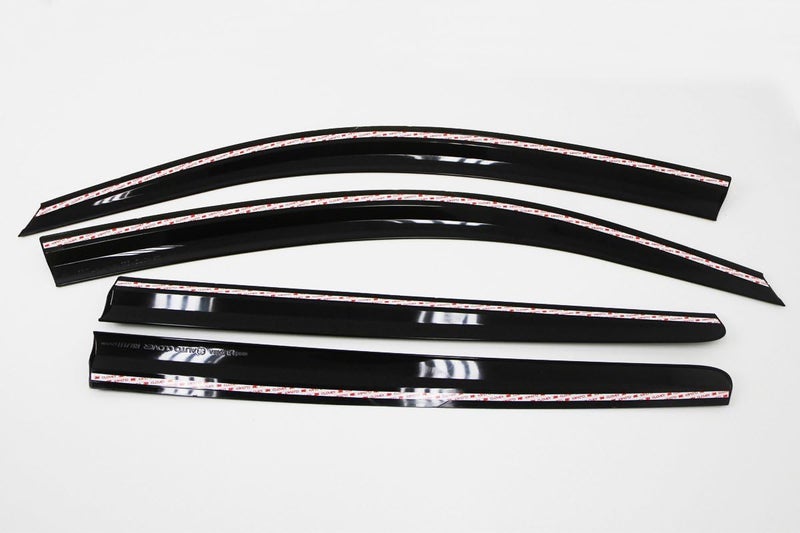AUTO CLOVER AUTOCLOVER Tape-On Rain Guards Window Visors 4 Pcs Set for Toyota Rav4 2006 2007 2008 2009 2010 2011 2012 / Window Deflectors, Out-Channel Vent Shades (Smoked) - Image 2