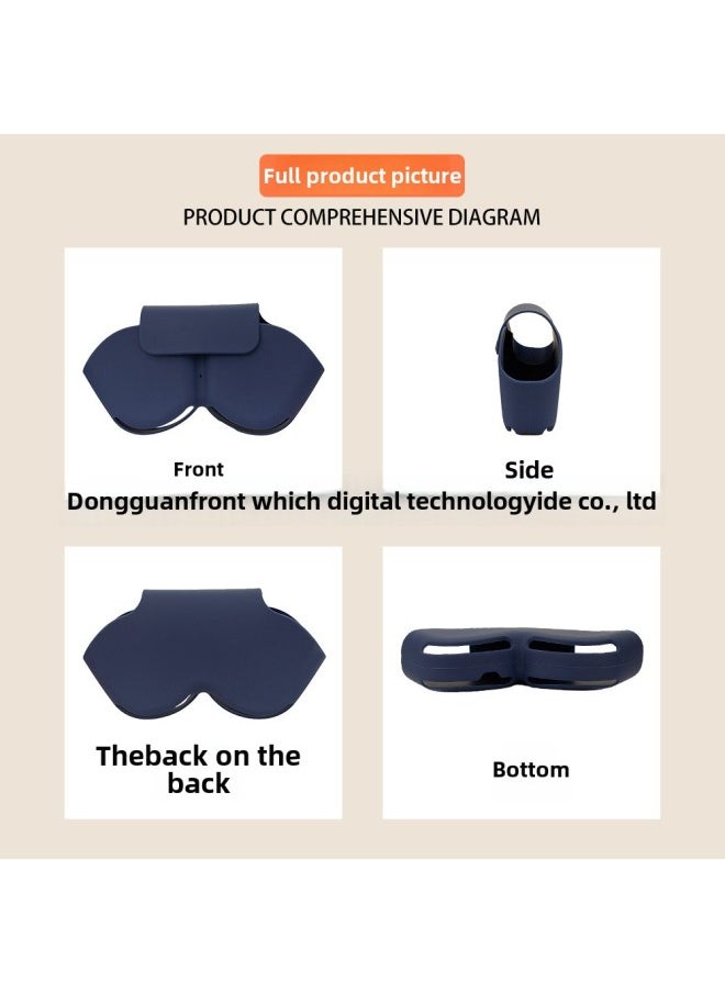 Generic - Applicable To Apple AirPods Max Headset Protective Cover Silicone Storage Bag Drop-resistant Dustproof Sleep Headset-Color:Gray-Model:Silicone Storage Bag - Image 1