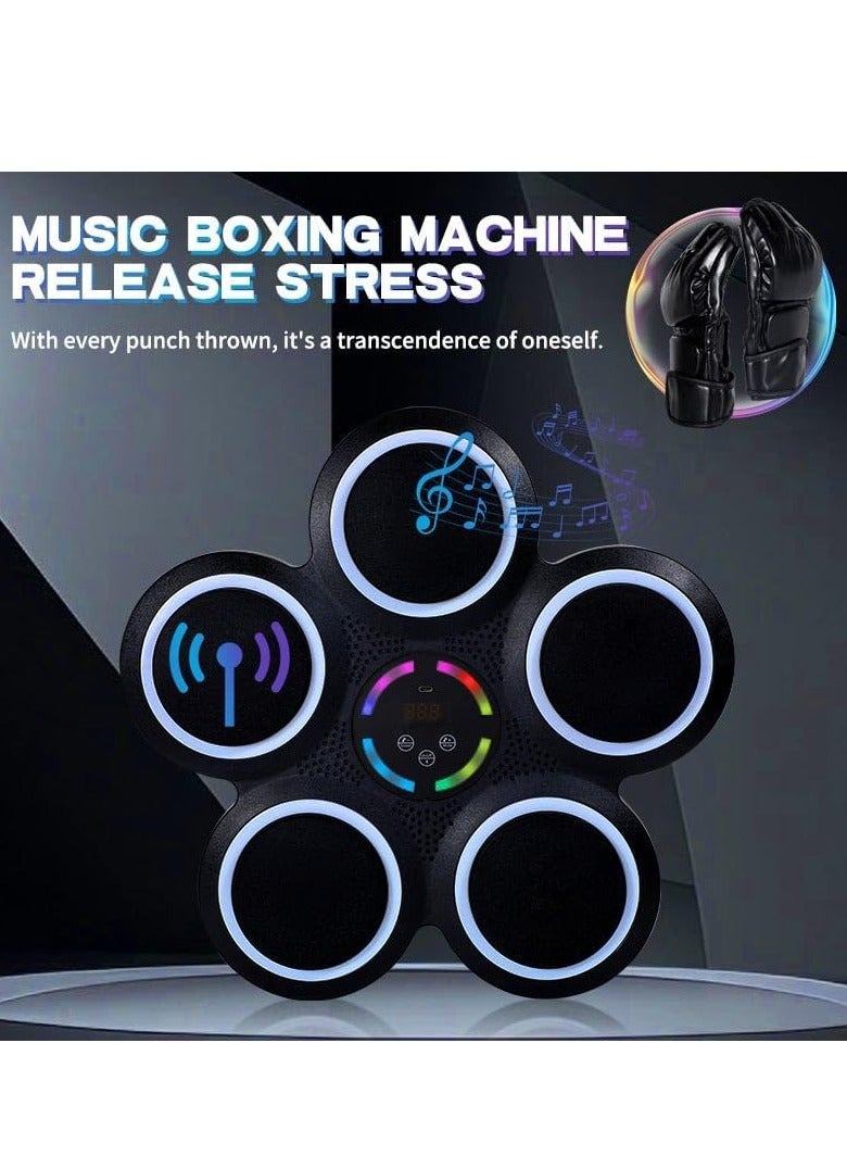 آلة ملاكمة موسيقية جديدة موديل 2025 مثبتة على الحائط مع قفازات فاخرة، وسادة ملاكمة موسيقية مثبتة على الحائط، آلة تدريب موسيقى ملاكمة للبالغين - Image 2
