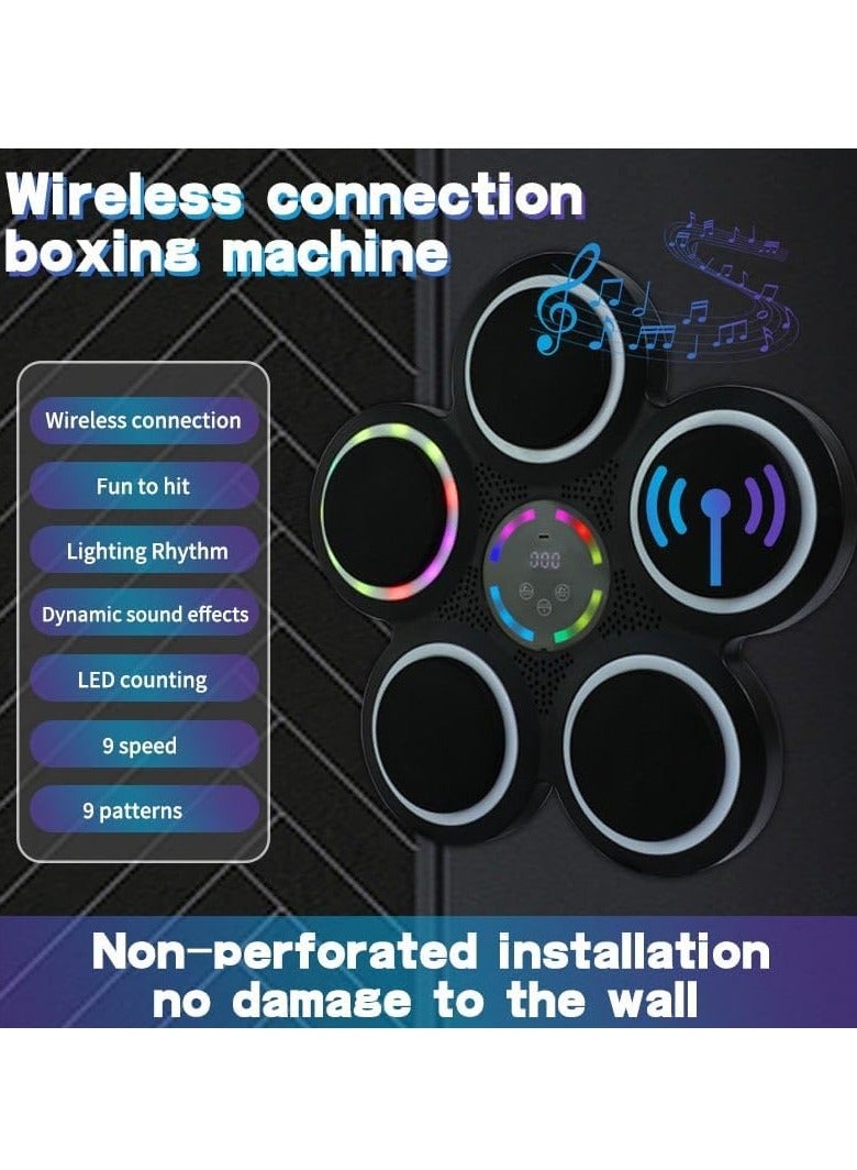 آلة ملاكمة موسيقية جديدة موديل 2025 مثبتة على الحائط مع قفازات فاخرة، وسادة ملاكمة موسيقية مثبتة على الحائط، آلة تدريب موسيقى ملاكمة للبالغين - Image 5