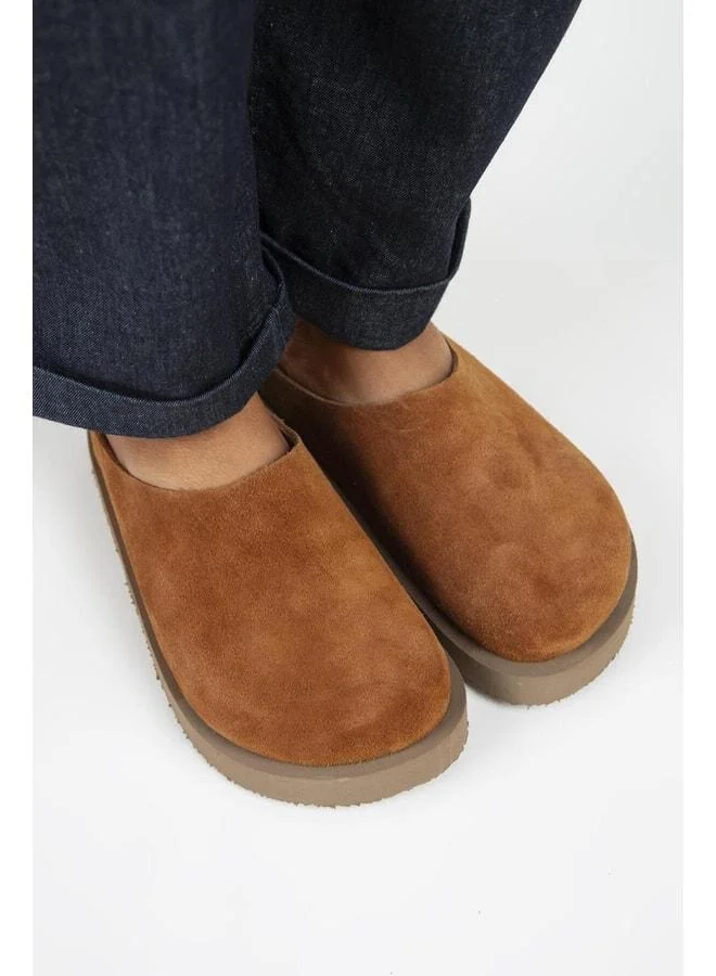 Manijero  (Jana) Women's Genuine Leather Flat Platform Slipper for Women | Best Price UAE