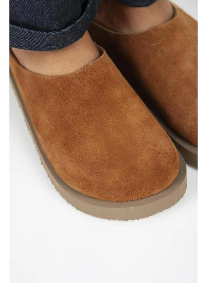 Manijero  (Jana) Women's Genuine Leather Flat Platform Slipper for Women | Best Price UAE
