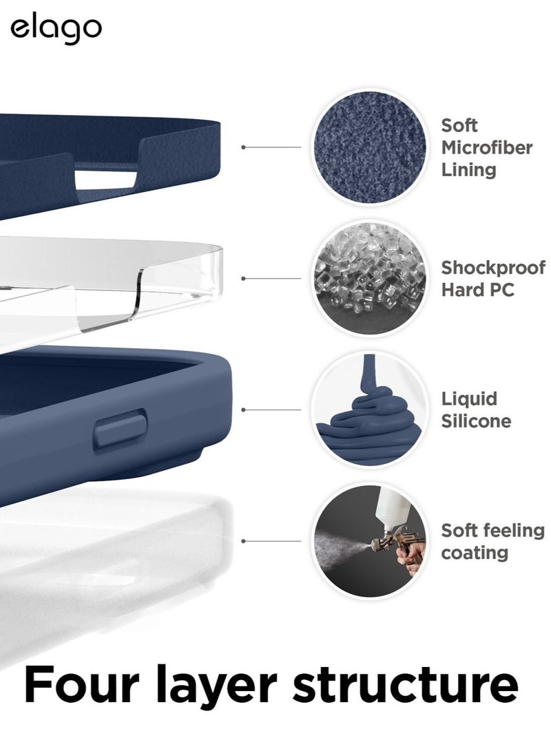 Elago Silicone Case Cover for iPhone 14 Pro - Jean Indigo - Image 5