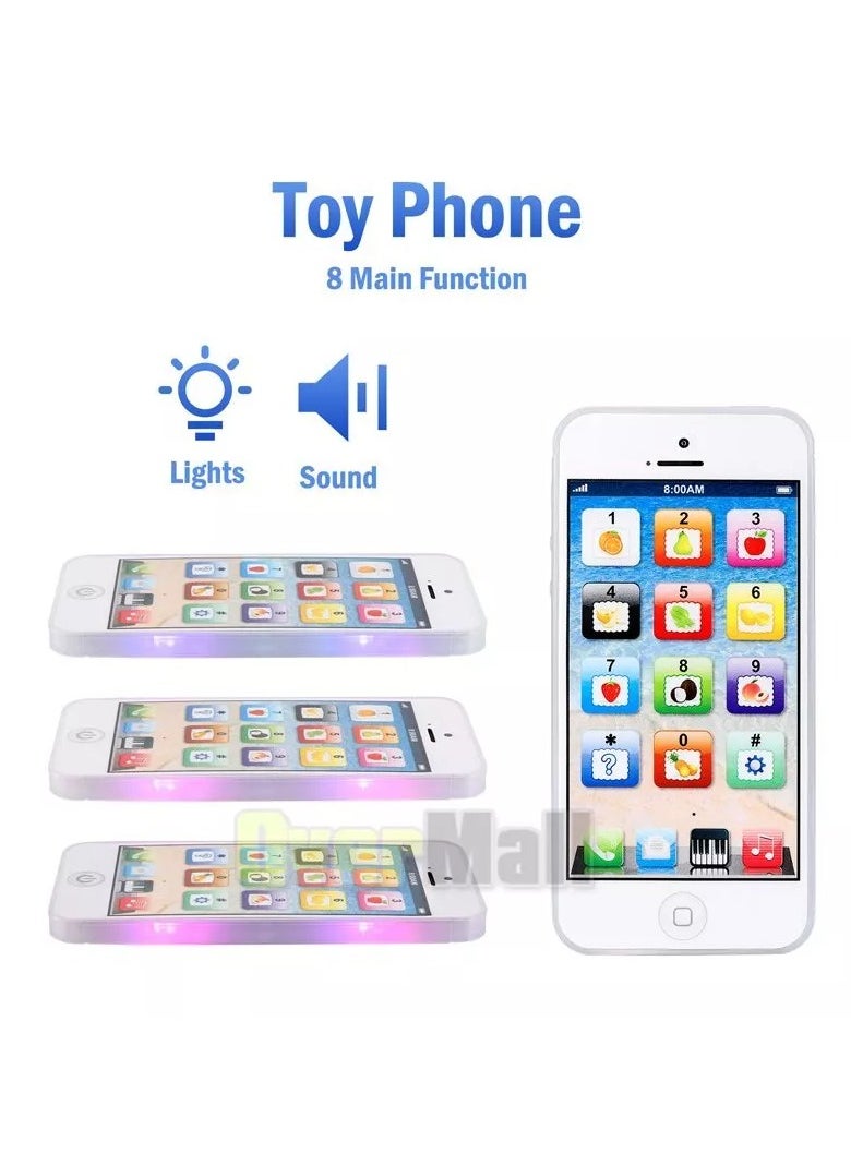 TWEGGON - Toy Play Music Cell Phone Mobile Phone Learning English Education Gift for Baby Kids Assorted Colours - Image 1