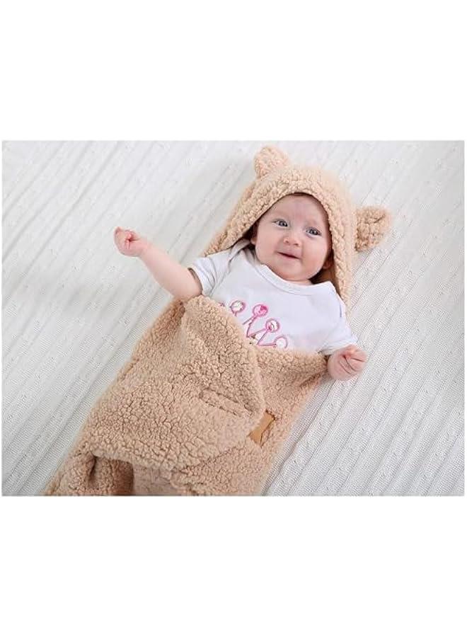 Gonice Baby Swaddle Blanket, Ultra-Soft Plush Essential for Infants 0-6 Months, Receiving Swaddling Wrap, Ideal Newborn Registry and Toddler Boy Accessories, Perfect Baby Girl Shower Gift (Brown) - Image 5
