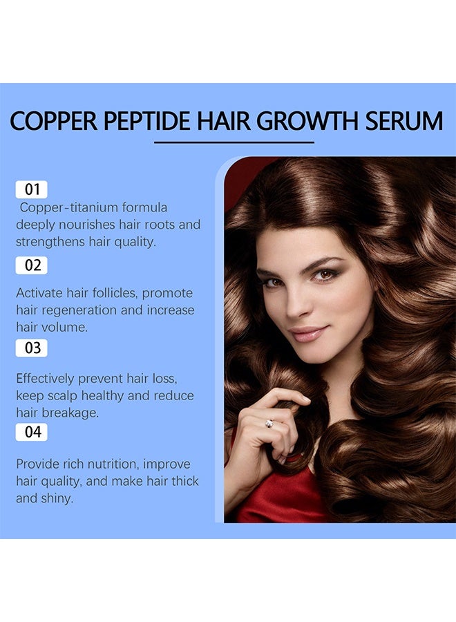 OUHOE Copper Peptides Hair Growth Serum,Advanced Copper Peptide Hair Regrowth Serum,Copper Peptide for Women Men,Copper Peptide Serum for Hair Loss,Copper Peptide Formula for Hair 30ml - Image 5