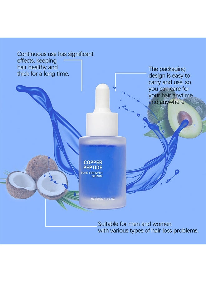 OUHOE Copper Peptides Hair Growth Serum,Advanced Copper Peptide Hair Regrowth Serum,Copper Peptide for Women Men,Copper Peptide Serum for Hair Loss,Copper Peptide Formula for Hair 30ml - Image 4