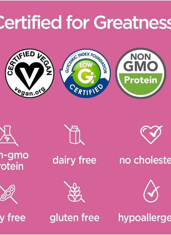 Vegansmart - Naturade Plant Based Vegan Protein Powder - All-in-One Nutritional Shake Protein Blend - Gluten Free & Non-GMO - Wild Berries (15 Servings) - Image 1