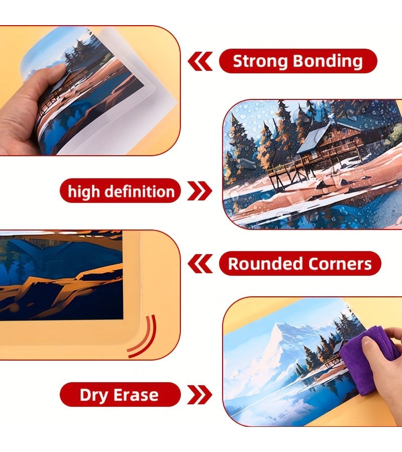 20 Pcs Thermal Sealing Bags 5R Size 5.31x7.4 Inch 70 Mic Heavy Duty Heat Sealed Envelopes With Rounded Corners For Photos Documents Certificates Menus Contracts Pictures Compatible With All Thermal Printers - Image 2