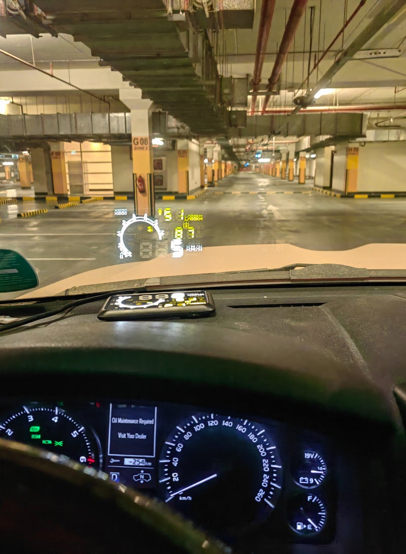 M7 Alayjah,Head Up Display M7-HUD, 1 Piece, USB Vehicle Speedometer, Multifunctional Over Speed Warning system - Image 2
