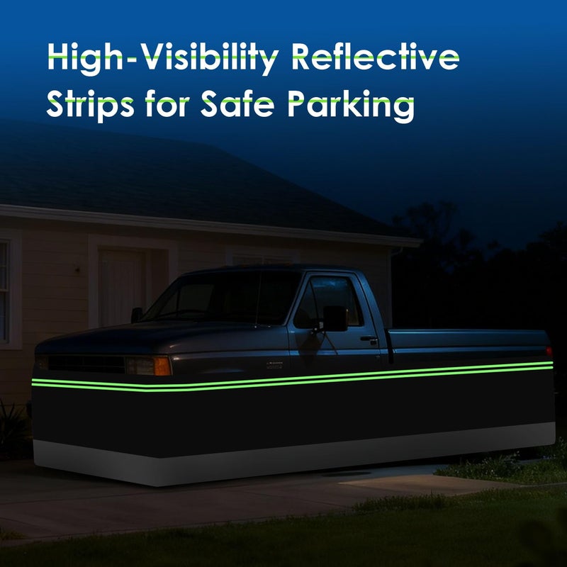 DOLEMODUO Camper Skirting Travel Trailer, 32inch Ã— 39.4ft Heavy Duty Wind and Snow Proof RV Winter Skirting Kits, Quick Install Camper Skirting Underbelly Cover for All Weather - Image 4