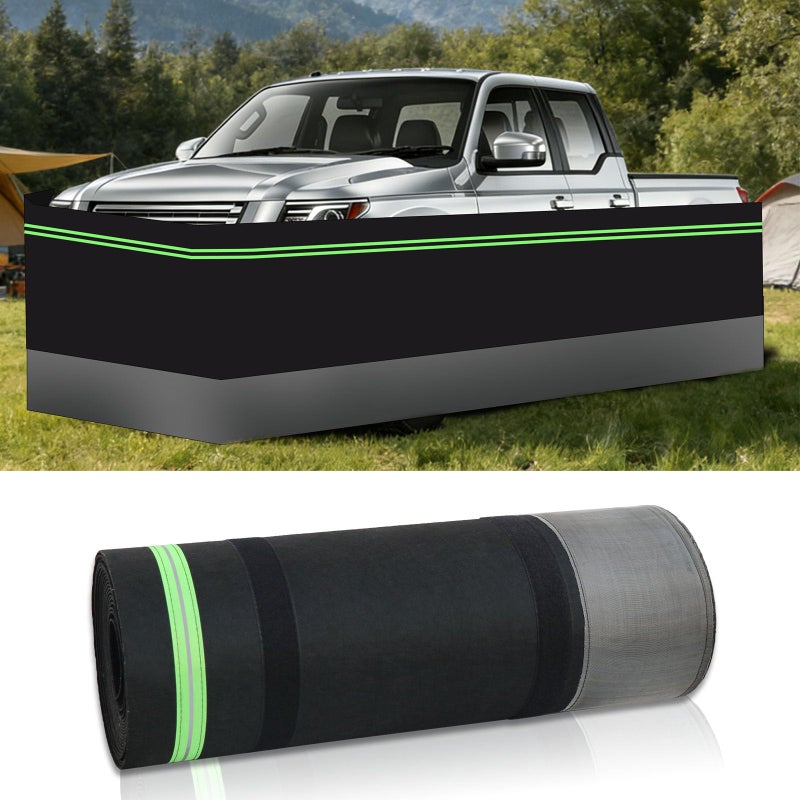 DOLEMODUO Camper Skirting Travel Trailer, 32inch Ã— 39.4ft Heavy Duty Wind and Snow Proof RV Winter Skirting Kits, Quick Install Camper Skirting Underbelly Cover for All Weather - Image 1