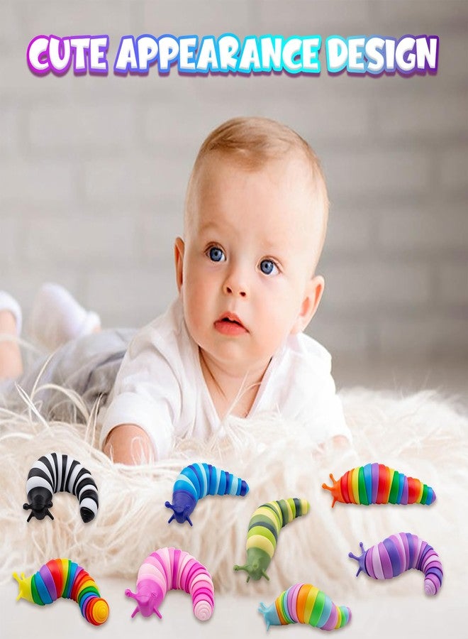 Cevioce Easter Basket Stuffers for Kids 24 PCS Fidget Toys Slug for Adults Anxiety Sensory Toys for Party Favors Toddler Age 3-4 ADHD Autism Toys for Anxiety Stress Easter Gifts for Boys Girls - Image 4