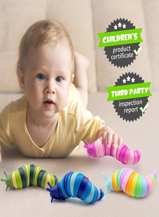 Cevioce Easter Basket Stuffers for Kids 24 PCS Fidget Toys Slug for Adults Anxiety Sensory Toys for Party Favors Toddler Age 3-4 ADHD Autism Toys for Anxiety Stress Easter Gifts for Boys Girls - Image 3