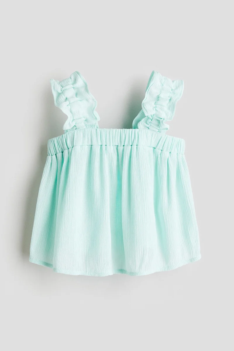 H&M Crinkled chiffon top