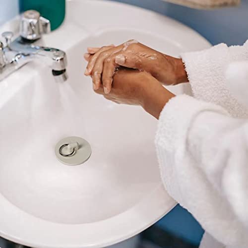 GZJoSum 6 Pieces Rubber Sink Stopper, Drain Stopper Bath Tub Stopper with Pull Ring, Kitchen Drain Plug Sink Plug, Bathroom Bath Plugs, 6 Sizes（White） - Image 5