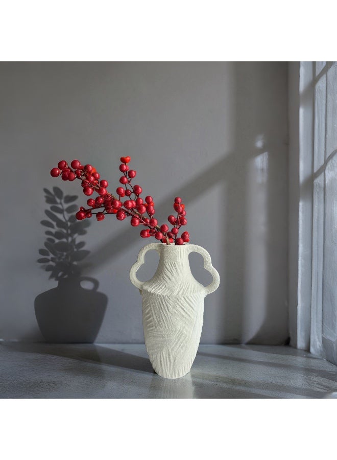 Manor Textured Vase with Handle - Image 1