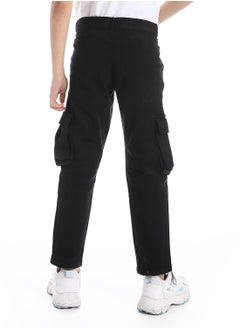 Andora Boys Multi-Pocket Cargo Trousers_Black  - Image 3