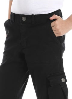 Andora Boys Multi-Pocket Cargo Trousers_Black  - Image 4