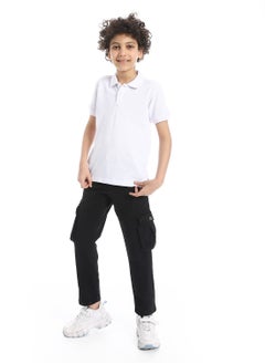 Andora Boys Multi-Pocket Cargo Trousers_Black  - Image 5