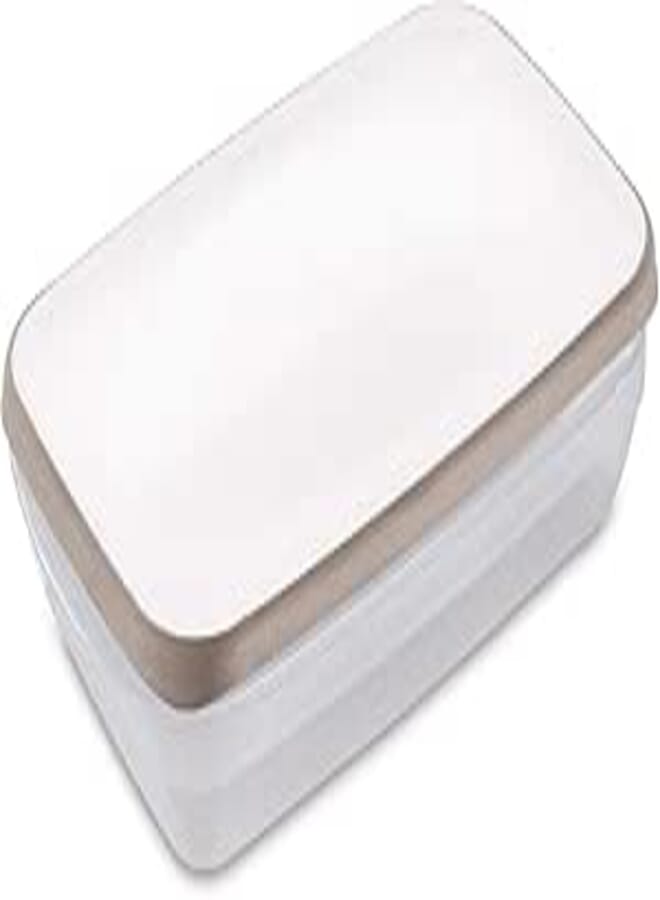 Stefanplast Stefan Plast Food box for refrigerator CIAO FRESCO lt. 2,4 white - light dove grey - transparent 01241