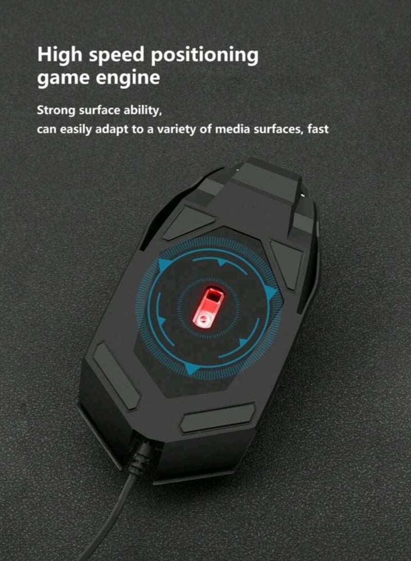 1600DPI Cabled Gaming Mouse Usb Wired Optical Backlight Mouse Gamer Ergonomic Rgb Portable Usb Wired  - Image 3