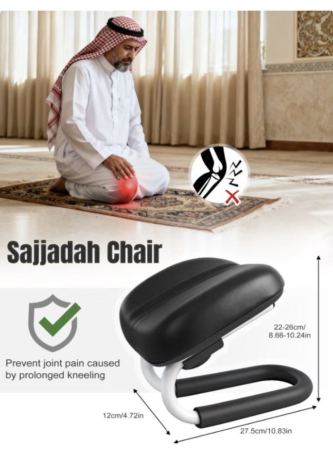 Rawda Prostration Chair Prayer, Adjustable Height Sajjadah Chair with Anti-slip Cover, Meditation Stool, Ergonomic Design for Comfortable Prayer Position, Meditation Stool Mindfulness Prayer Kneeling Stool Sujoud Chair - Image 5