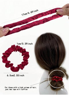 KHAJUL 20-Piece Silk Hairband Set Satin Hair Ties Multicolor for Girls and Women  - Image 2