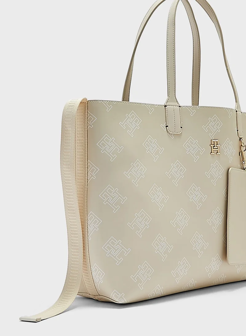 تومي هيلفيغر Iconic Logo Tote Bag