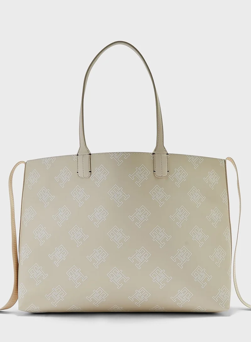 تومي هيلفيغر Iconic Logo Tote Bag