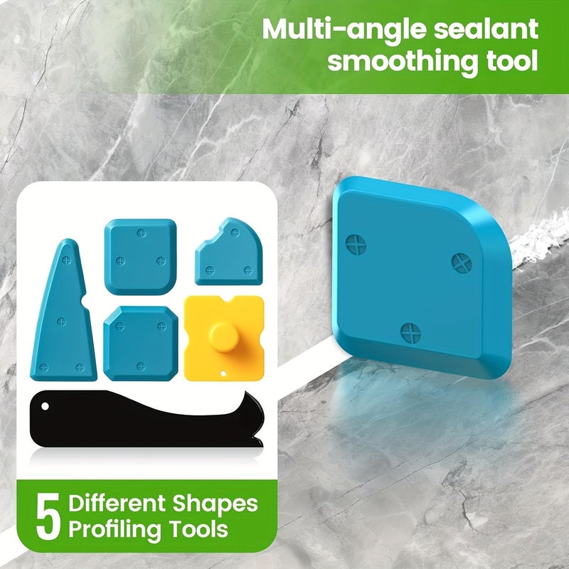 12 Piece Sealant Filling Tool Kit 5 In 1 For Narrow Areas Cleaning - Image 2