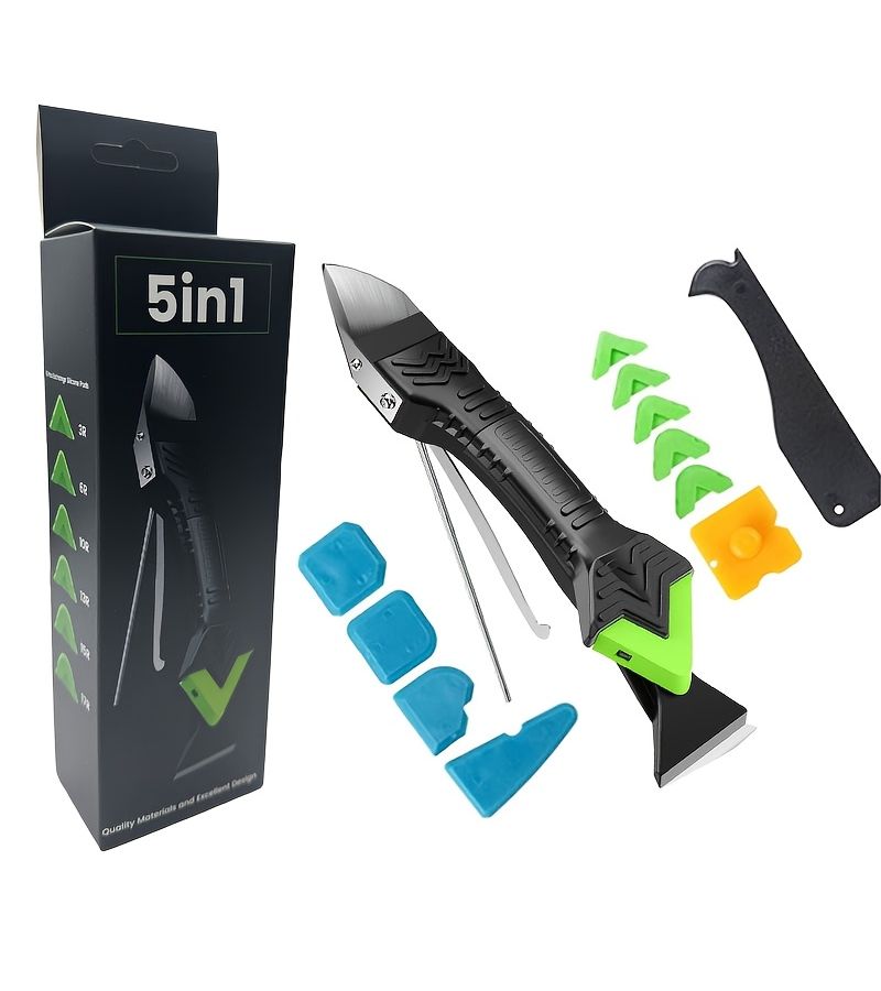 12 Piece Sealant Filling Tool Kit 5 In 1 For Narrow Areas Cleaning - Image 1