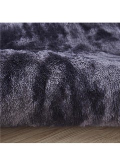 Bluejw 1-Piece Bedroom Carpet Oval Dark Grey 160 CM  - Image 2