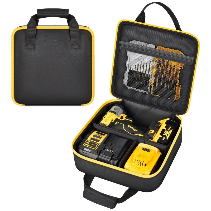 SAIKA Case for DEWALT 20V MAX XR 1/4 Inch Cordless Impact Driver DCF845B DCF870B DCF809B DCF787 DCF860, Screwdriver Tools Storage for Battery, Charger and Bits (Bag Only) - Image 1