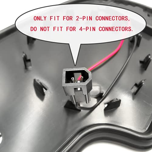 SKARUMMER Driver Left Side Heated Mirror Glass Replacement for Chevy Chevrolet Silverado Avalanche Suburban Tahoe GMC Sierra Yukon Cadillac Escalade Exterior Side Power Heated Signal Mirror 88944391 - Image 2