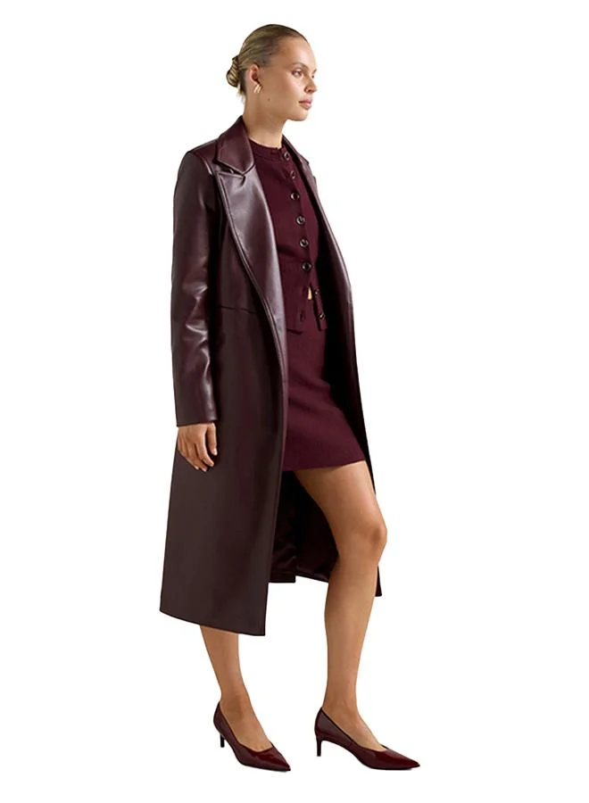 Forever New Gabbi Vegan Leather Trench