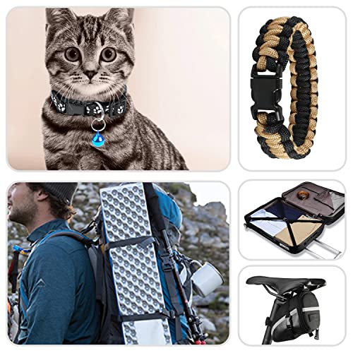 CooBigo 100 Pack 3/8 Inch Curved Contoured Paracord Bracelet Clips Plastic Quick Side Release Buckles for Paracord Bracelets Clasps Masks Dog Collar Straps Accessories - Image 5