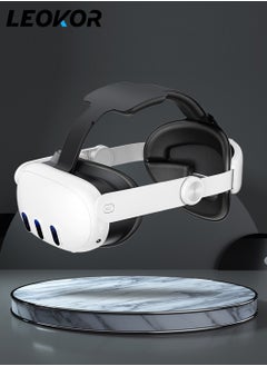 LEOKOR Head Strap Suitable for Meta Quest 3 Accessories,Comfort Adjustable Elite Strap Replacement Reduce Pressure,for Soft Cushion VR Headset Accessories,For Longer immersion in Virtual Reality Video Games  - Image 1