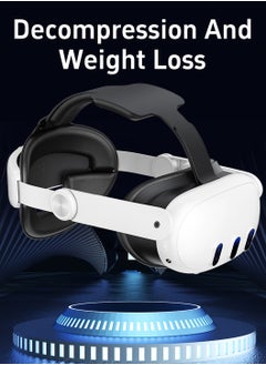 LEOKOR Head Strap Suitable for Meta Quest 3 Accessories,Comfort Adjustable Elite Strap Replacement Reduce Pressure,for Soft Cushion VR Headset Accessories,For Longer immersion in Virtual Reality Video Games  - Image 3