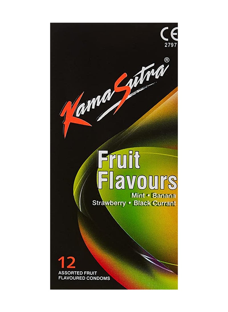 Kamasutra KamaSutra Fruit Flavours, 12 Pieces 