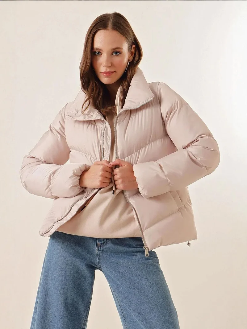 BIG DART BDART Thick Zipper Collar Puffer Jacket