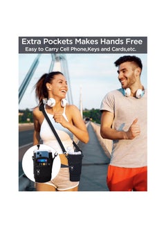 Bukela Stanley 40/30 oz Tumbler Water Bottle Tote with Phone Pocket, Neoprene Water Bottle Holder Bag, Comes with Adjustable Shoulder Strap, Straw with Straw Cap and Carabiner Clip, Fits Stanley Cup Accessories  - Image 3