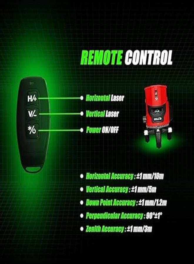 IBELL TOOLS iBELL IBL LL5-41 Proffesional Laser Level, 4 lines Vertical and 1 Horizontal Lines with 10m radius - Image 5