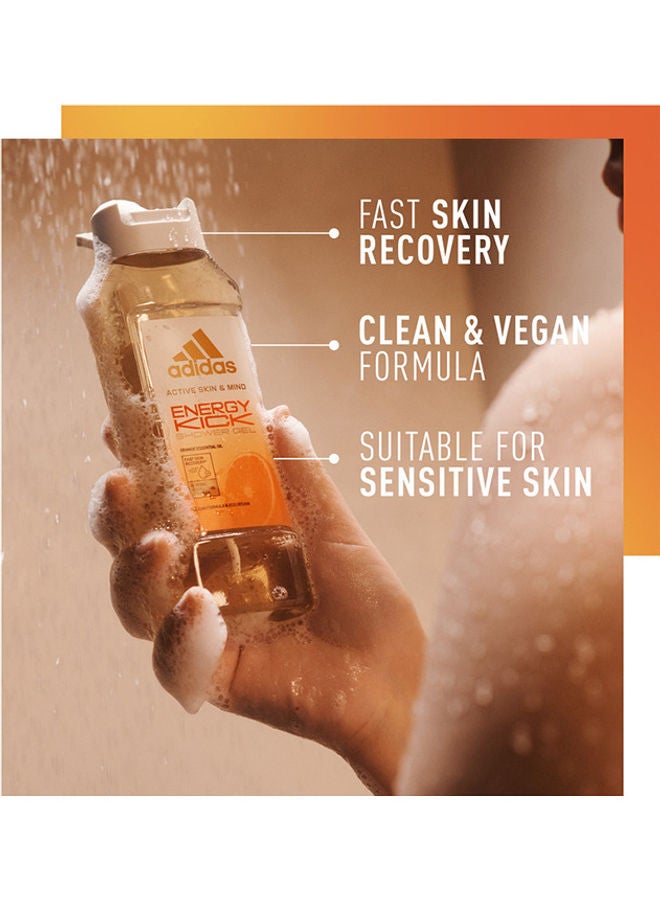 Adidas Active Skin And Mind Energy Kick Shower Gel 400ml - Image 4