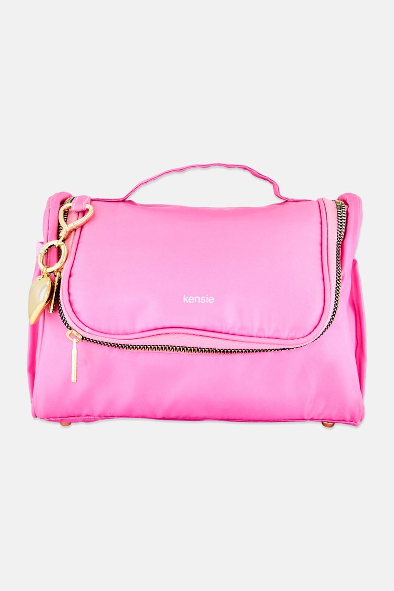 Kensie Hanging Toiletry Bag, Pink - Image 1