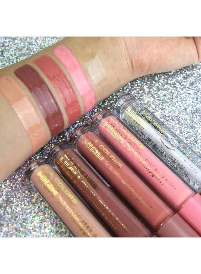 L.A. Colors High Shine Shea Butter Lip Gloss, Baby Cakes, 0.14 Ounce - Image 5