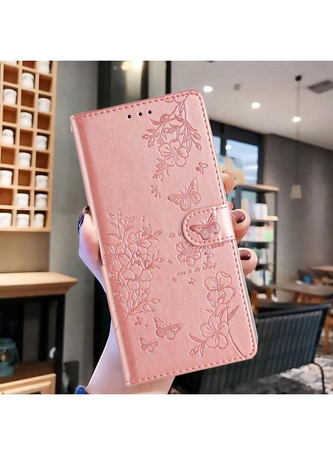 S-TOP Case For Redmi Note 14 Pro 4G Butterflies and Flowers Leather Phone Case - Image 2