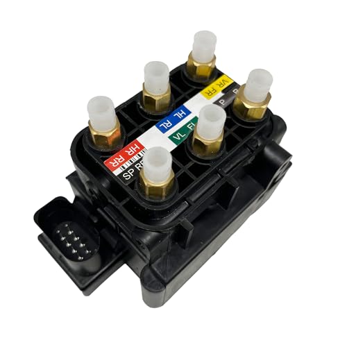 HOAVEED Air Suspension Valve Block Compatible with Mercedes Benz W164 W166 W221 CL550 CL600 GLE350 GLE400 GLS450 GLS550 GL320 GL350 S350 S500 CLS400 CLS550 ML250 ML320, Replaces 2123200358 - Image 1