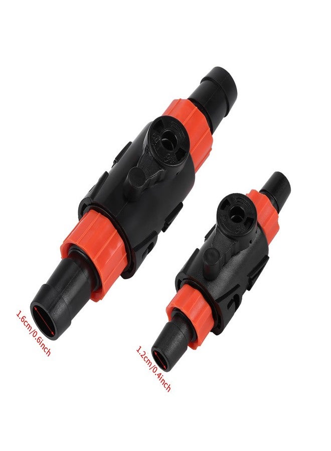 فديت صمام خرطوم، صمام أنبوب خرطوم، صمام تحكم في تدفق مياه حوض السمك مع مقبض تحرير سريع، موصل أنبوب خرطوم (12/16 مم (صغير)) - Image 2